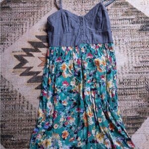 Xhilaration Floral Jean top Summer Dress